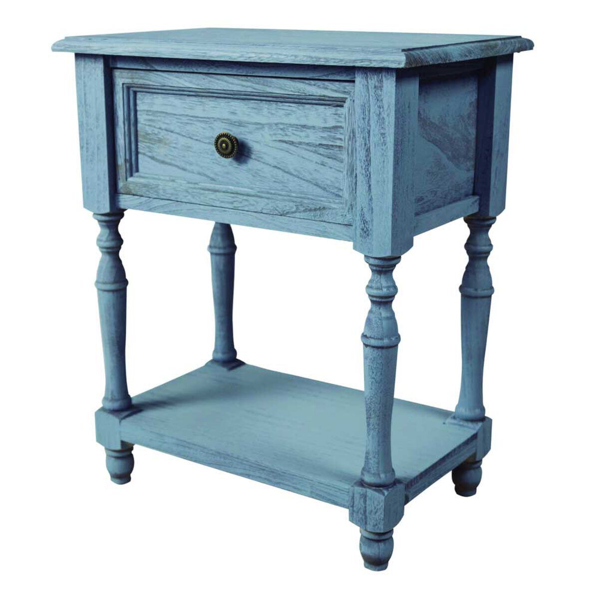 Velador Britbox Ashford Azul 1 Cajón