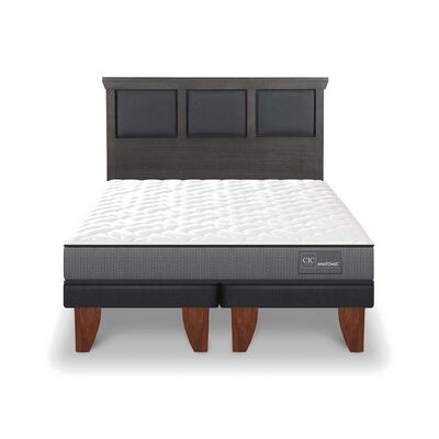 Imagen 1 del producto Cama Europea CIC Base Dividida 2 Plazas Anatomic + Respaldo Torino