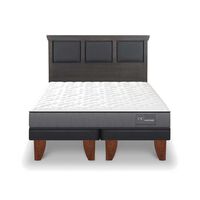 Cama Europea CIC Base Dividida 2 Plazas Anatomic + Respaldo Torino