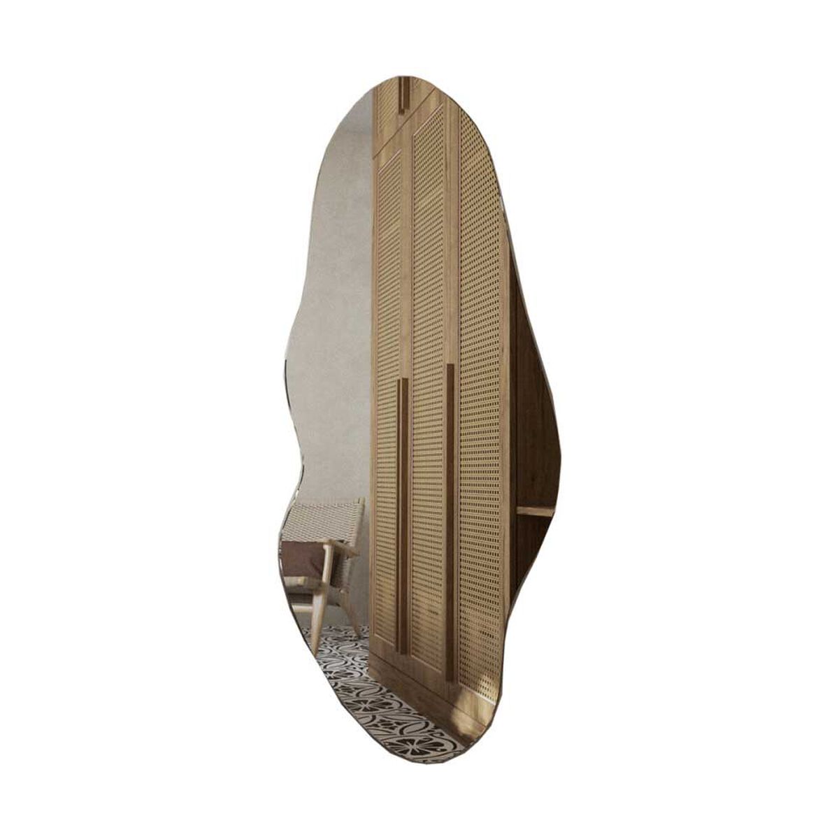 Espejo de Vidrio TuHome Fluye Blue 150 x 60 cm
