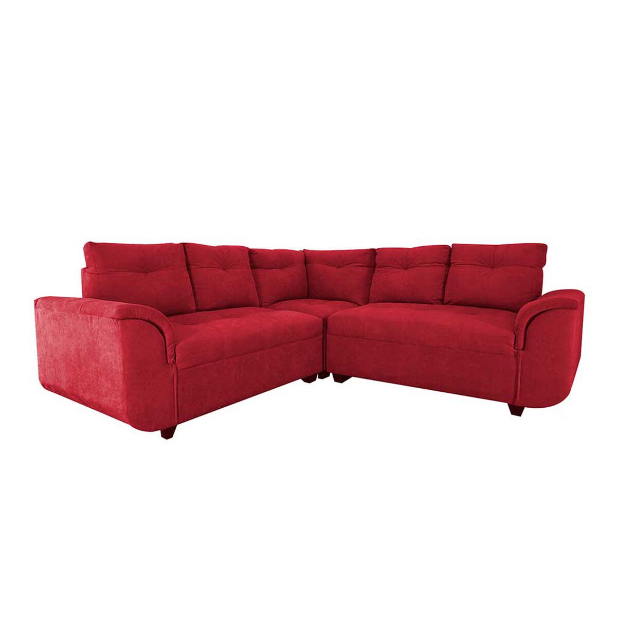 Sofá Seccional Deco Class Oxford 5 Cuerpos Burdeo