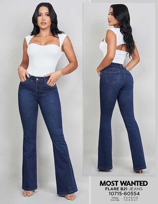 Imagen 1 del producto Jeans Flare Mujer Most Wanted Azul