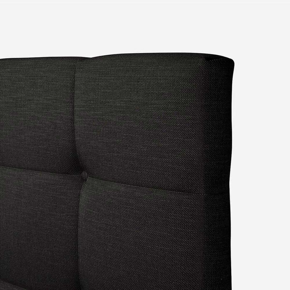 Cama Europea Rosen 2 Plazas Art 4 + Respaldo Issey Grafito