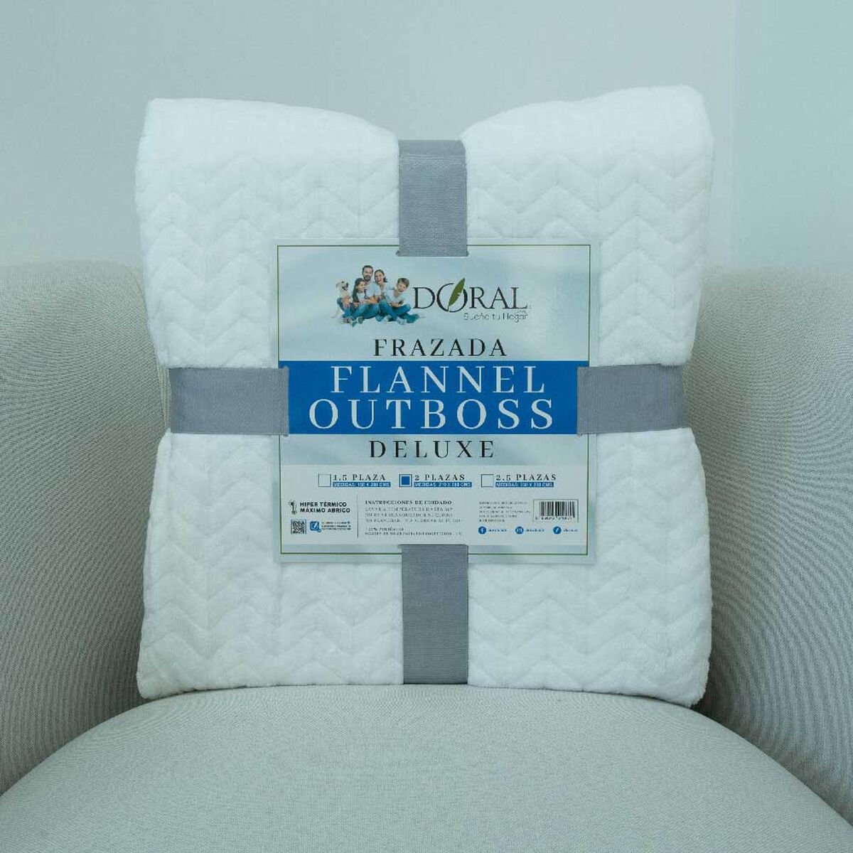 Frazada Doral 2 Plazas Flannel Outboss D5