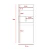 Mueble Optimizador para Ba&ntilde;o TuHome Madrid 2 Puertas Blanco