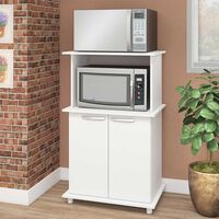 Mueble para Microondas Vekkahome Navona 2 Puertas Blanco