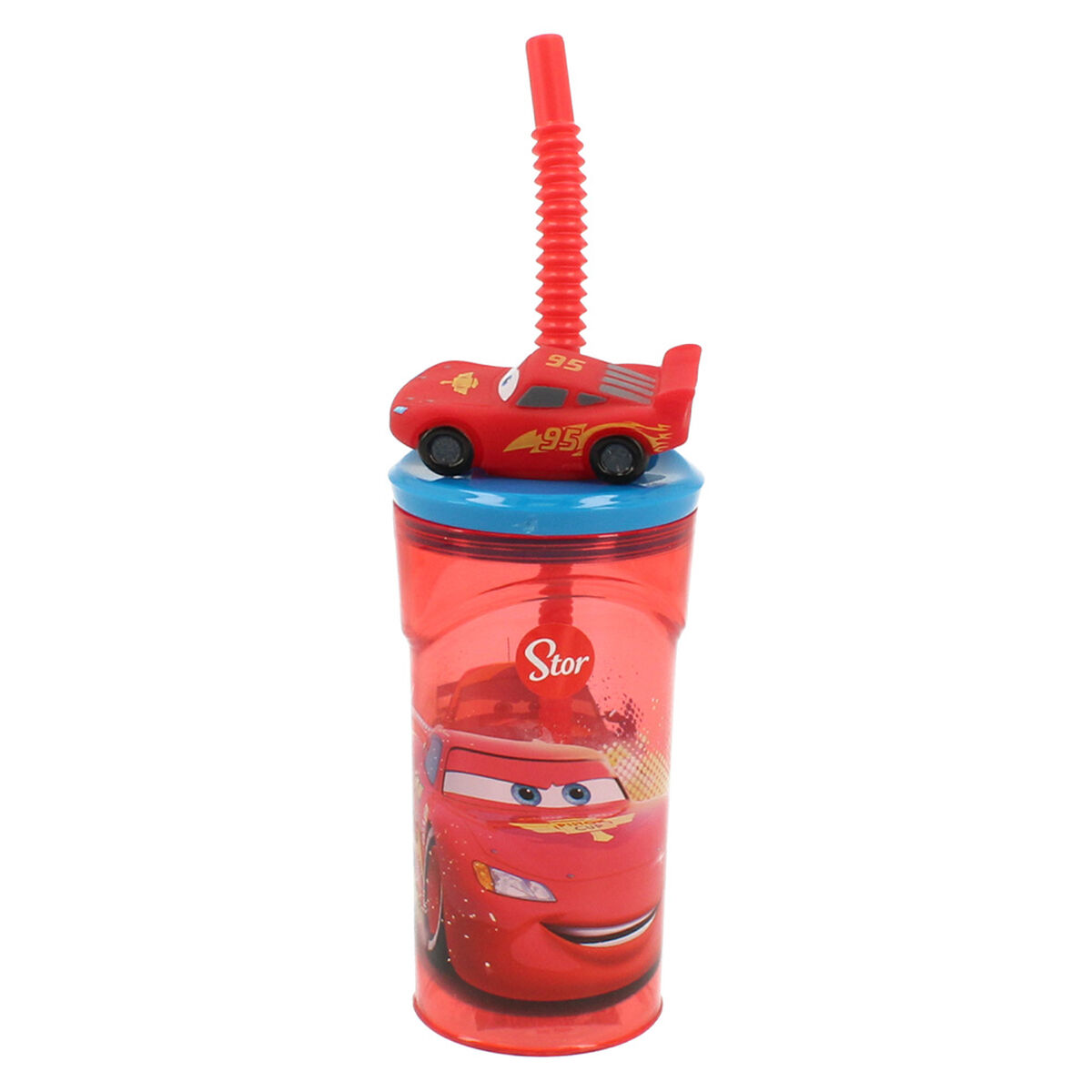 Vaso Tomajugo Figura 3D Cars Rojo
