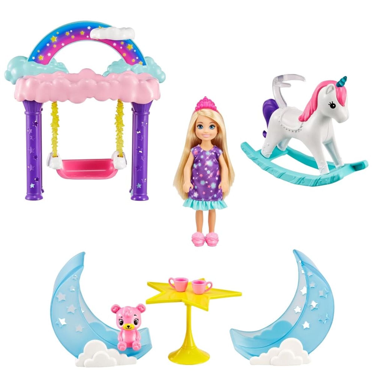 Set de Juego Chelsea Columpio de Nubes Barbie
