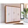Closet Yardas Isabela 6 Puertas 2 Cajones Freij&oacute; Blanco