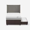 Cama Nido Rosen 1,5 Plazas Pratta + Respaldo Maurice Gris