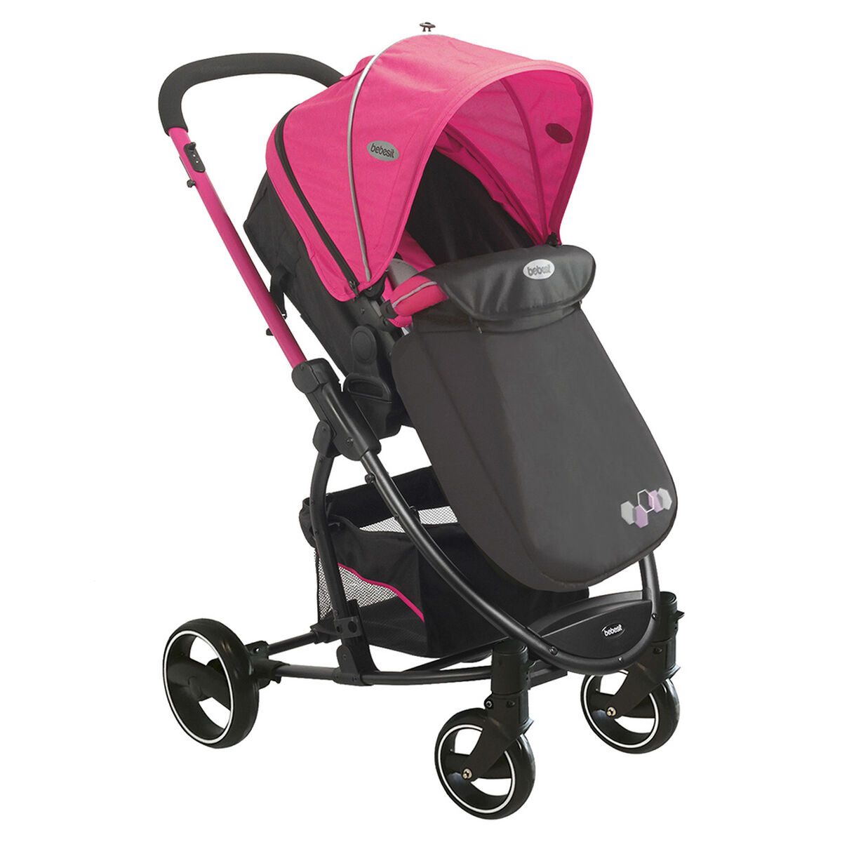 Coche Travel System Alfa SX Rosado Bebesit