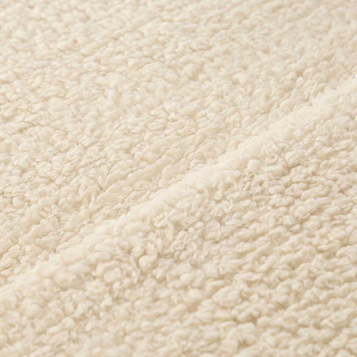 Frazada Sherpa Color Casanova 2 Plazas Crudo