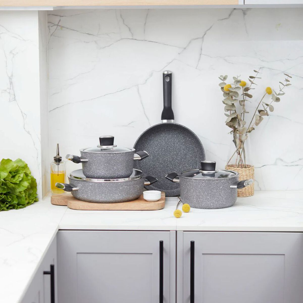 Bater&iacute;a de Cocina Korkmaz  Palma 7 Piezas