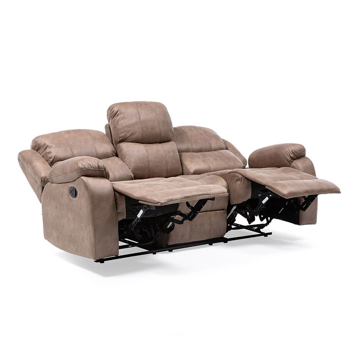 Sofá Reclinable Manual VYS SPA Isabel 3 Cuerpos Beige