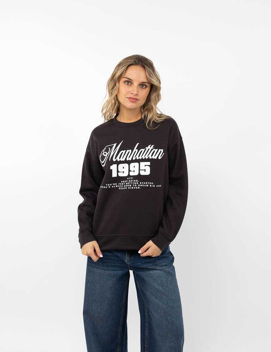 Poler&oacute;n Con Estampado Mujer Icono