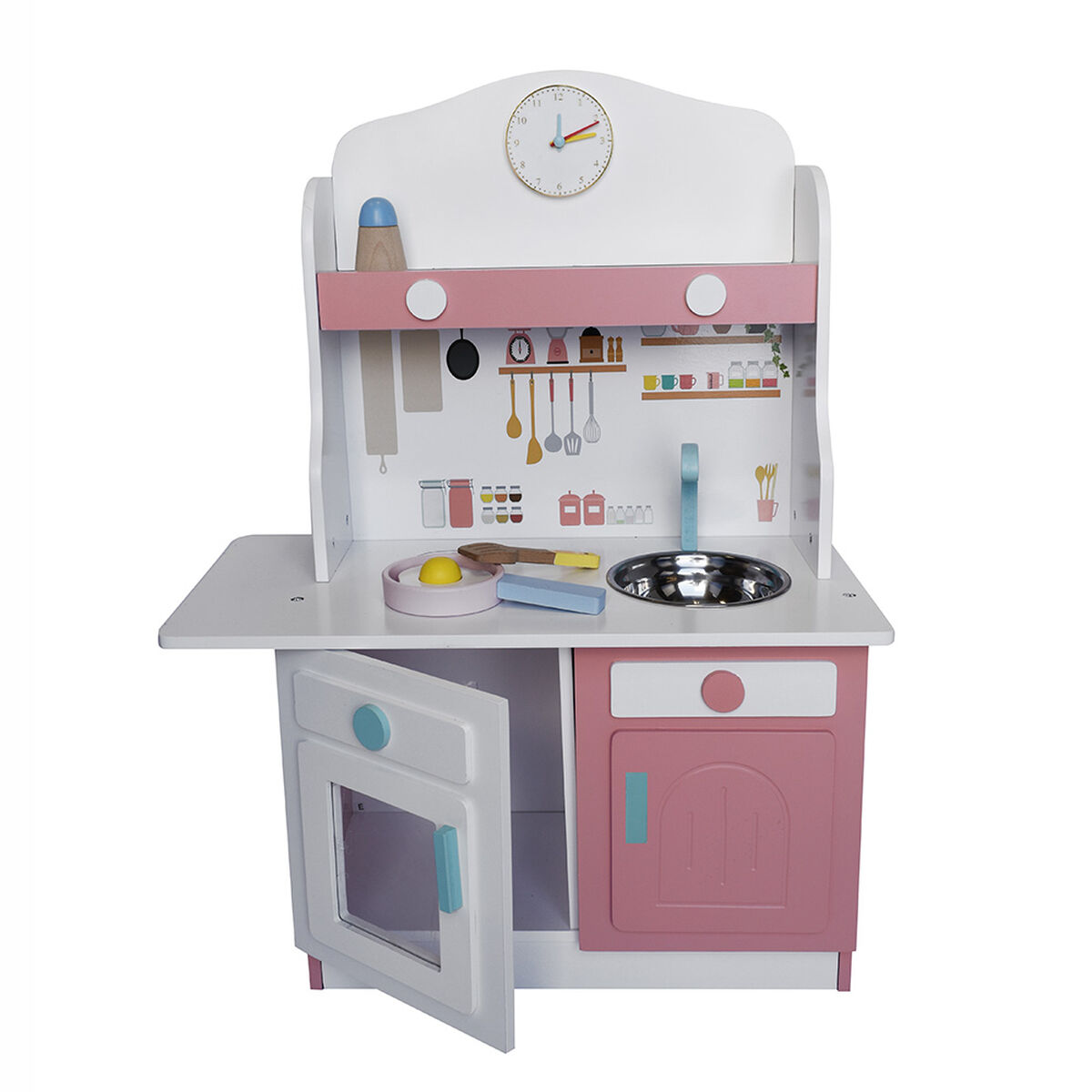 Cocina de Madera Gamepower Blanca con Accesorios