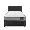 Cama Americana Flex 1,5 Plazas Star + Respaldo Royal Negro