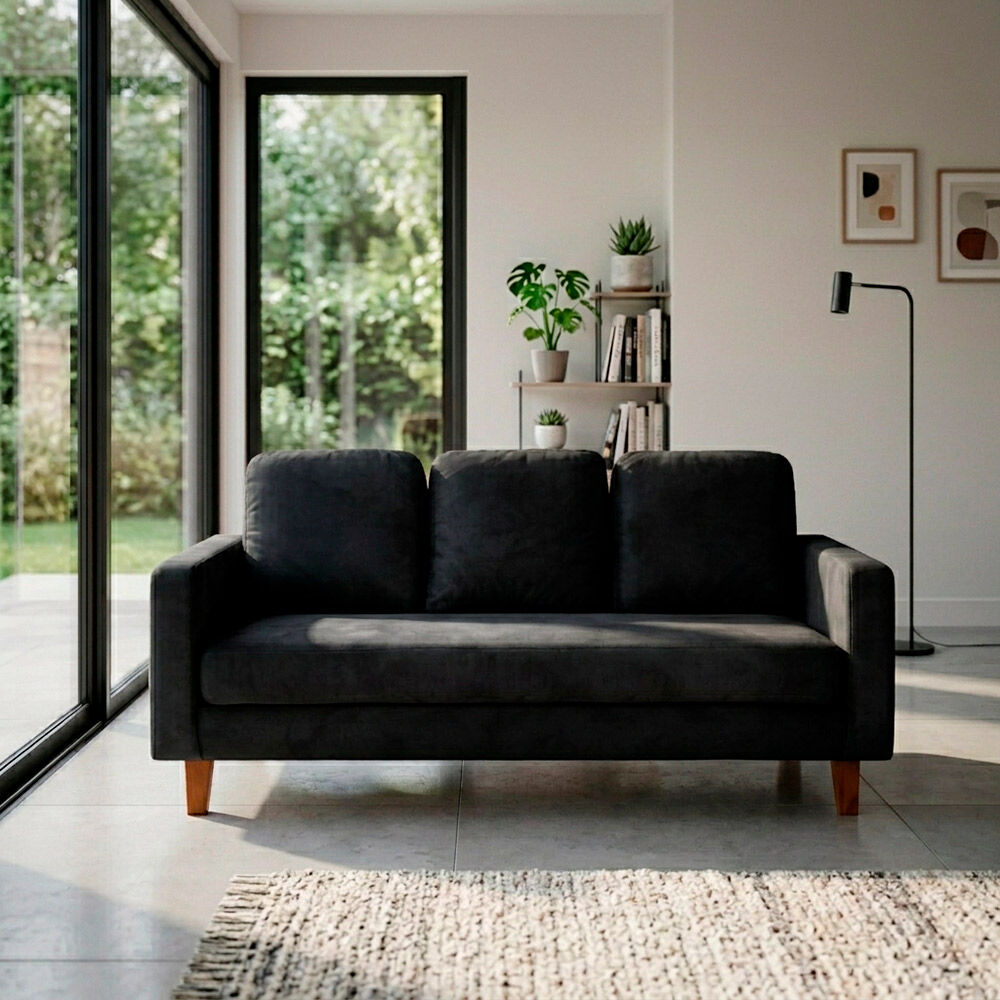 Sofá Latam Home Venecia 3 Cuerpos Negro