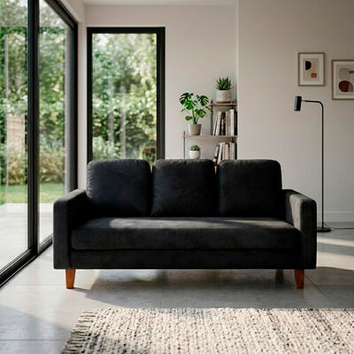 Sof&aacute; Latam Home Venecia 3 Cuerpos Negro