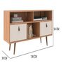 Rack Almore Alemania Hasta 55" Freijo y Off White
