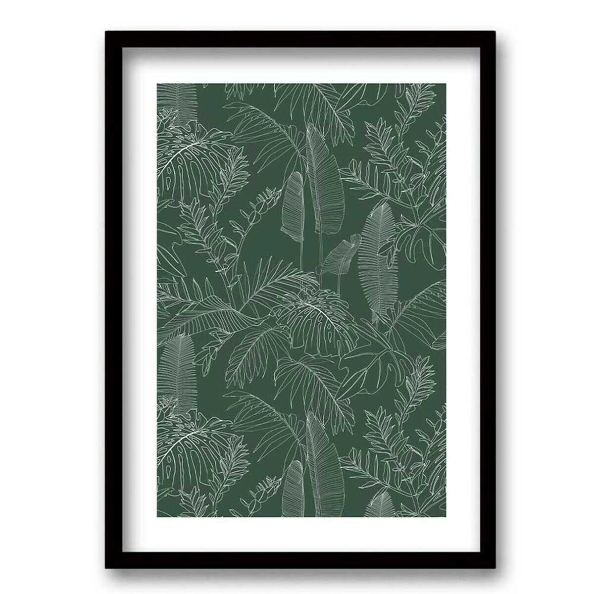 Cuadro Decorativo Retela Verde Vintage 50 x 35 cm
