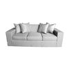 Sofa + 2 Pouff A&M Home Maxi Gris