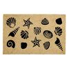 Limpiapiés Idetex Coco Shells 45 x 75 cm Café