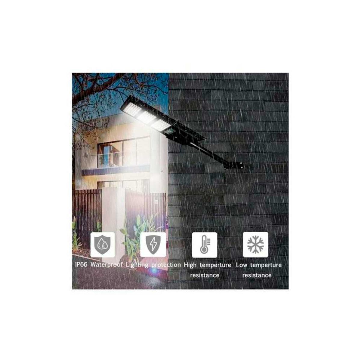 Iluminaria Led 100 W Solar Contra Agua Pro Outdoor