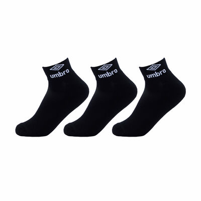 Imagen 1 del producto Pack 3 Calcetas Deportivas de Algodón Hombre Umbro Negro