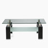 Mesa de Centro Spazzio New Prisma Negro Mate