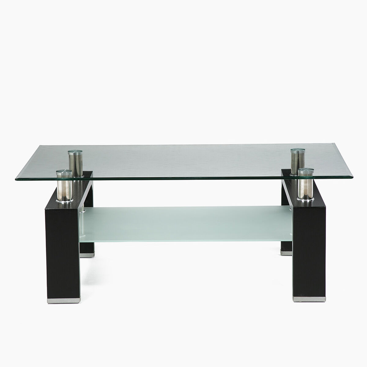 Mesa de Centro Spazzio New Prisma Negro Mate