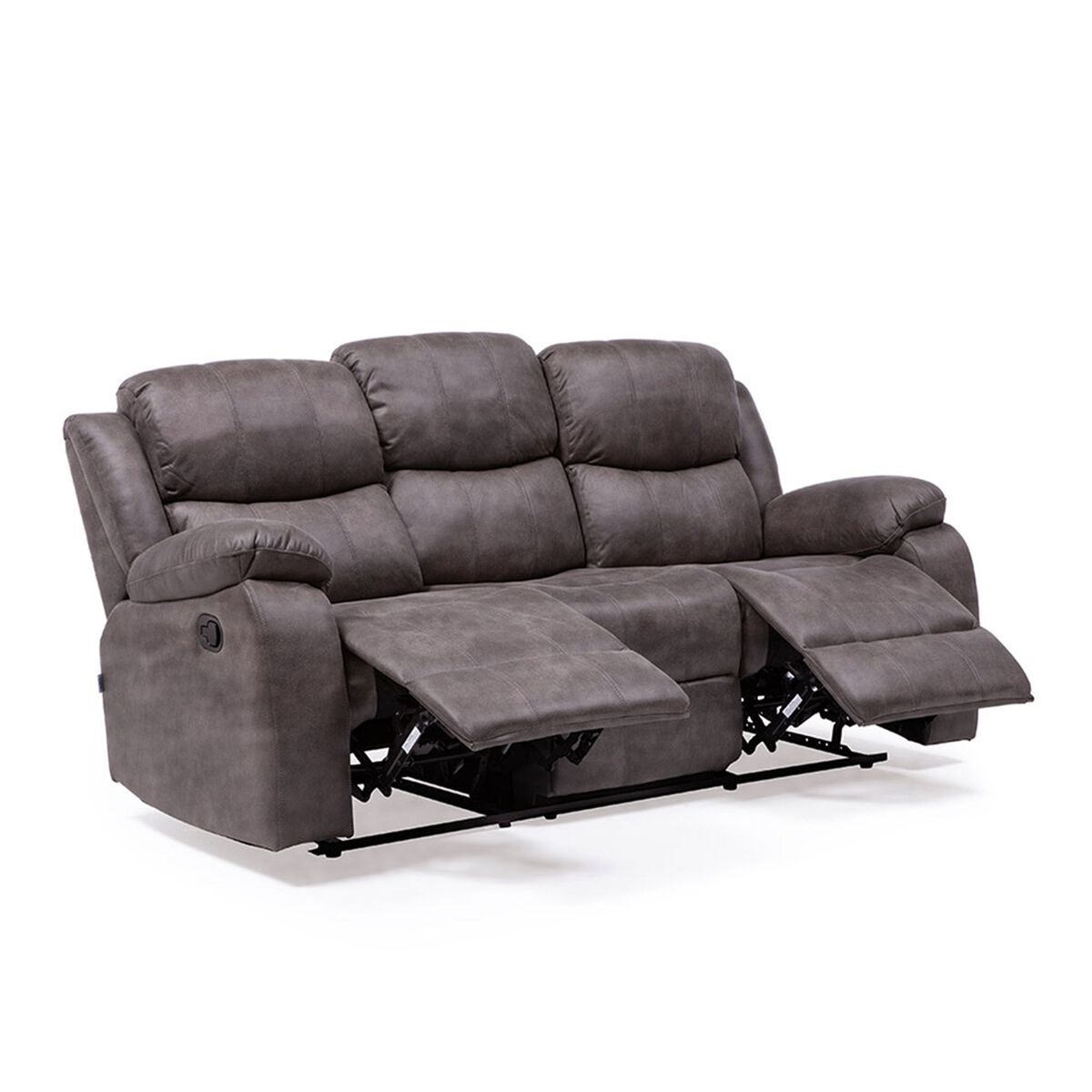 Sofá Reclinable Manual VYS SPA Isabel 3 Cuerpos Café