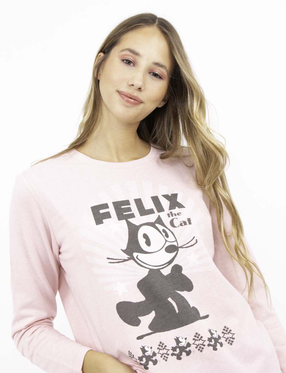Pijama Manga Larga Mujer Felix Gato