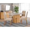 Juego de Comedor Decocasa Ana  4 Sillas Off White