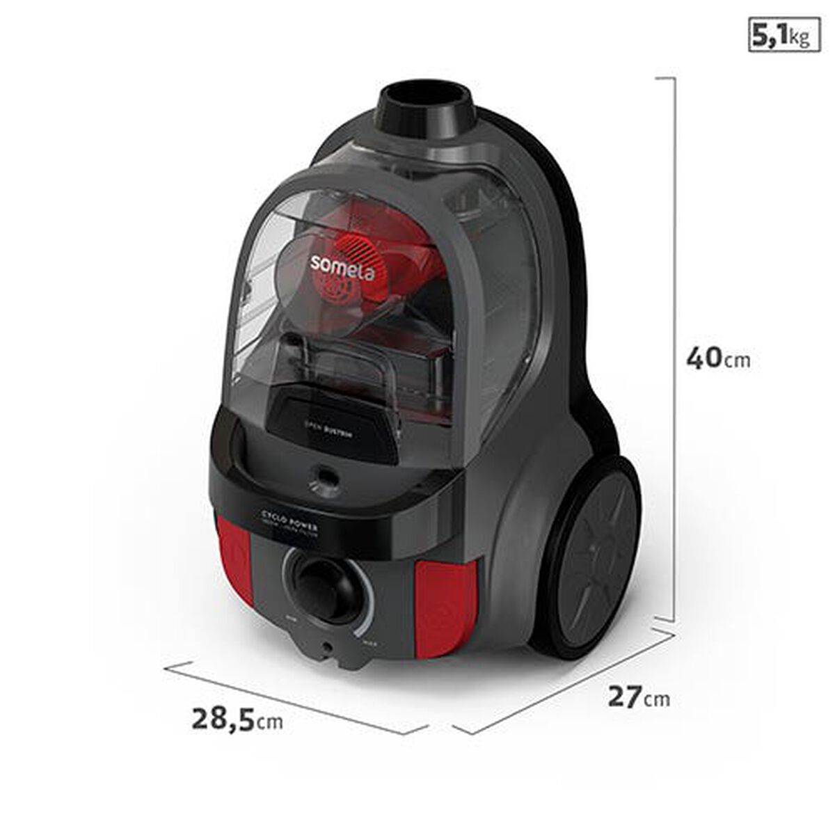 Aspiradora de Arrastre Somela Cyclo Power SCA70