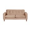 Sofá Latam Home Salermo Tela Velvet 2 Cuerpos Beige