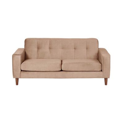 Sof&aacute; Latam Home Salermo Tela Velvet 2 Cuerpos Beige