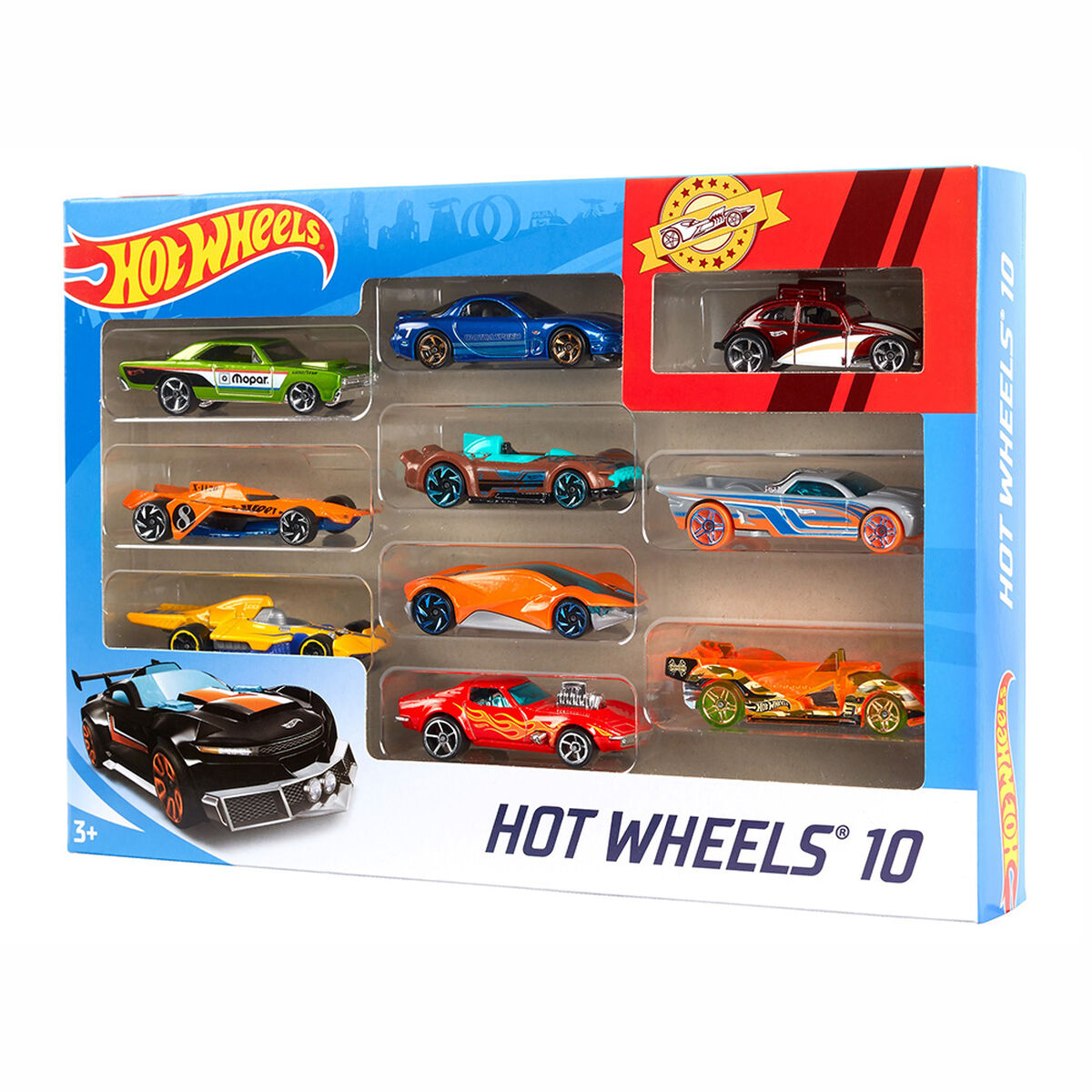 Pack 10 Autos Hot Wheels