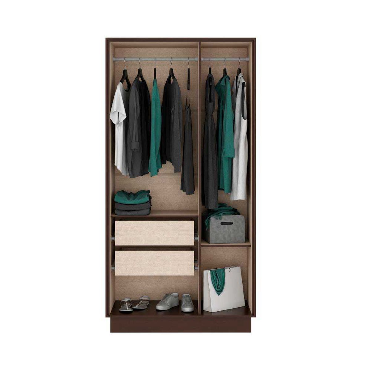 Cl&oacute;set Roca Esperanza 3 Puertas Tabaco