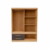 Closet Yardas Emilia 2 Puertas 3 Cajones Titanio
