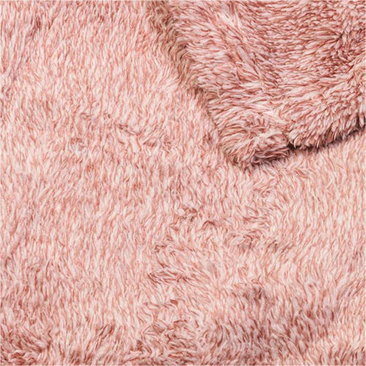 Manta Casa Linda Sherpa Bird Rosado 130 x 160 cm