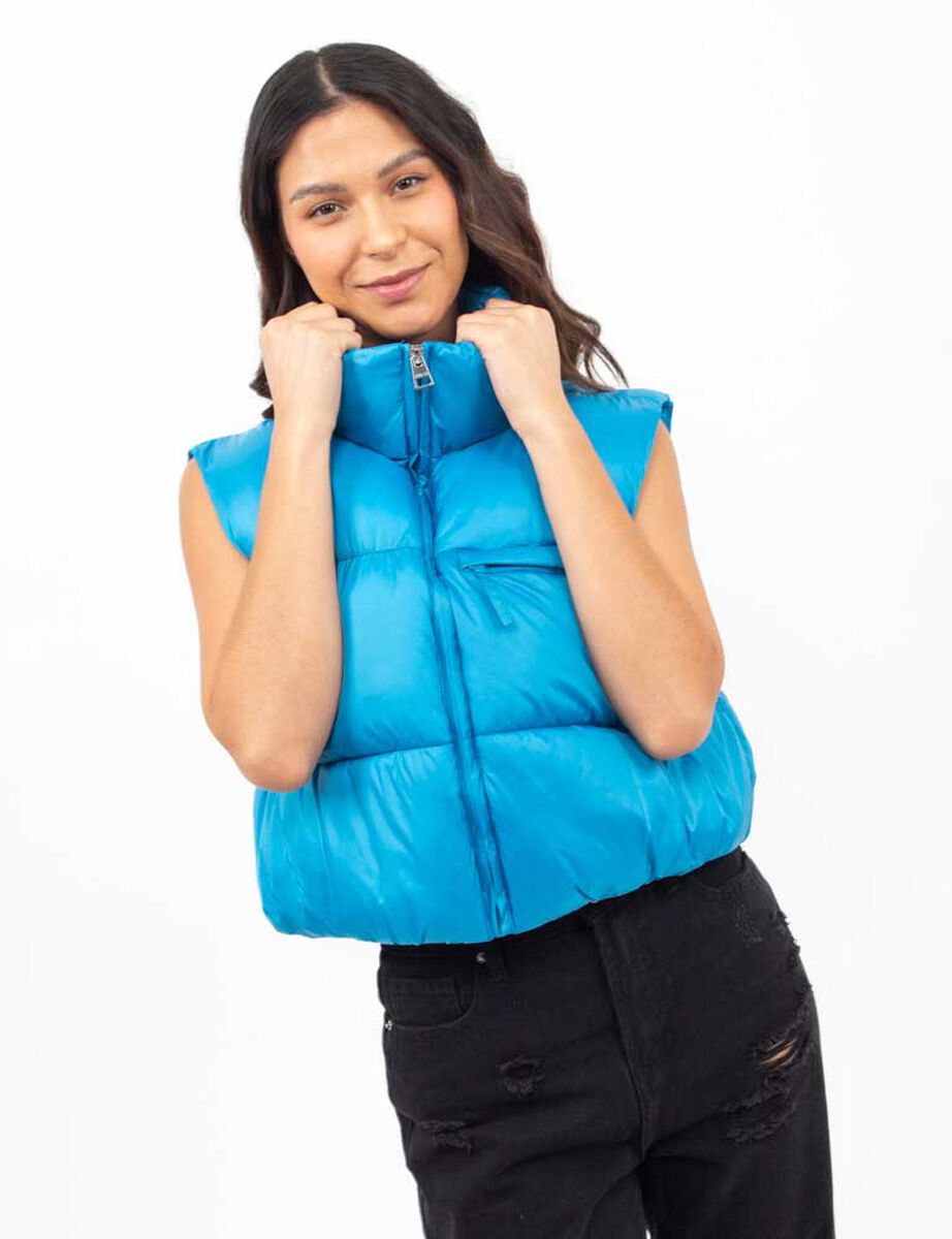 Parka Puffer Sin Mangas Mujer Icono