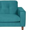 Sofá Seccional Izquierdo Latam Home Salermo Tela Velvet 3 Cuerpos Turquesa