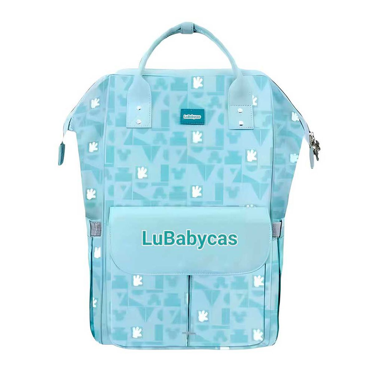 Mochila Pañalera Maternal con Accesorios Azul Lubabycas