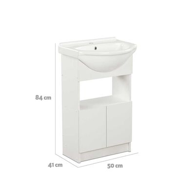 Imagen 2 del producto Vanitorio CIC Cannes 2 Puertas Blanco