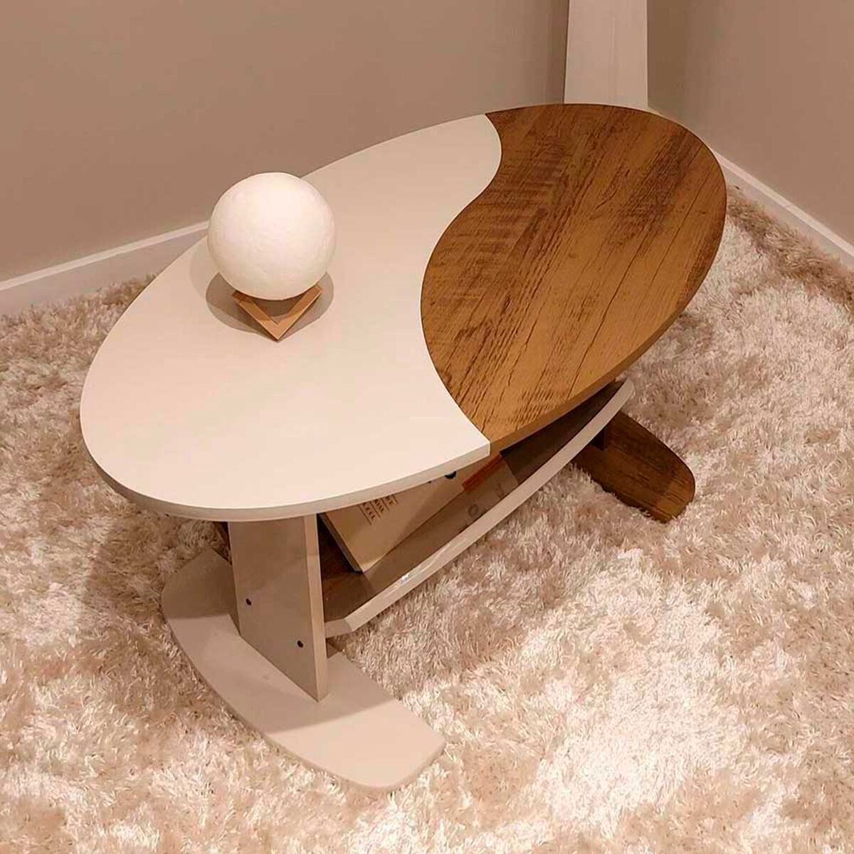 Mesa de Centro Exit Isis Pino Beige