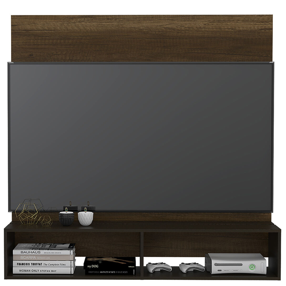 Panel TV TuHome Classic Caramelo / Wengue Hasta 60"