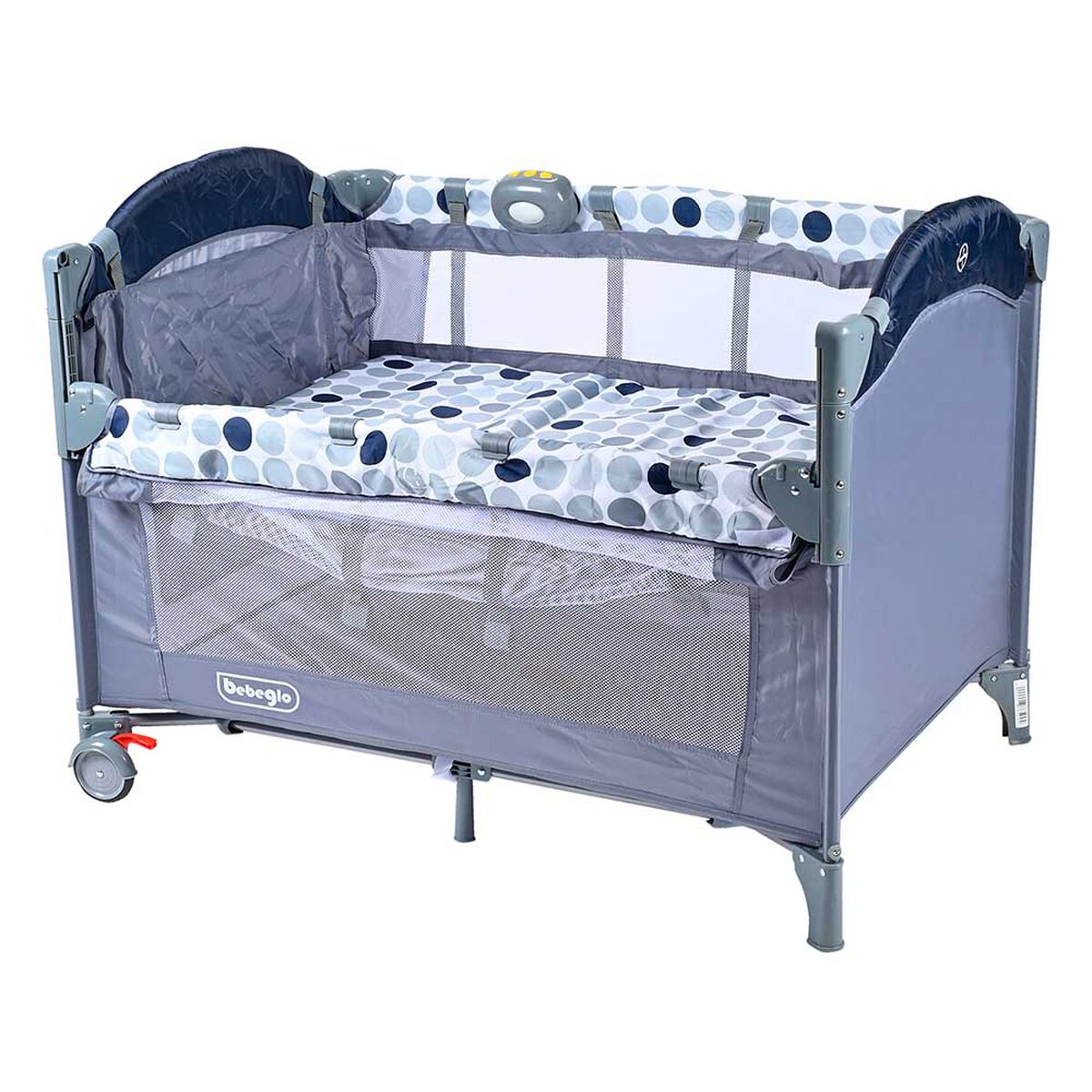 Cuna Colecho y Pack and Play Azul Bebeglo