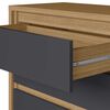 Cómoda Vekkahome Dueto 10 Cajones Negro Beige