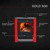 Estufa a Leña Bosca Gold 500 BV Burdeo